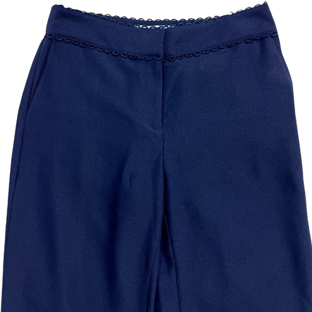 Draper James Scallop Crop Pants in Navy Size 0 - Picture 4 of 8